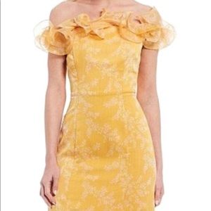 Keepsake Yellow Floral Midi Dress